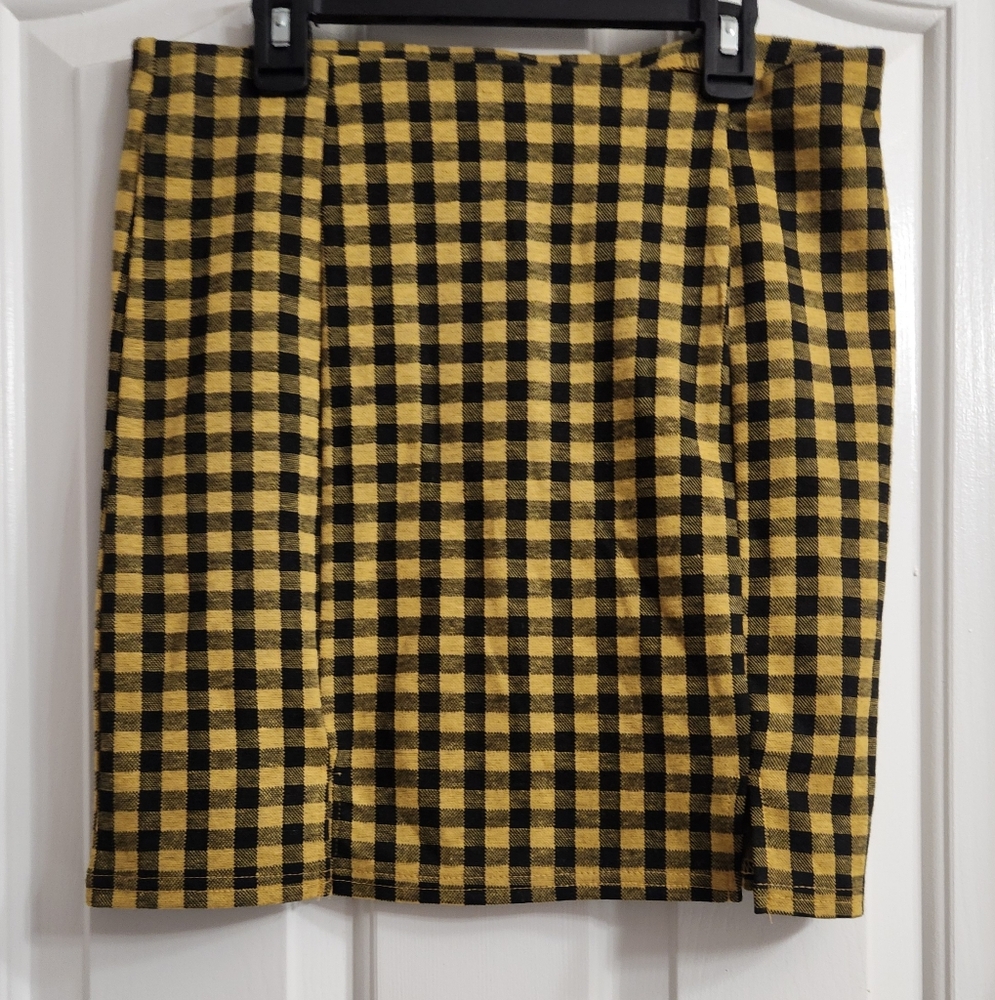 Hesperus Chic Plaid Pencil Skirt